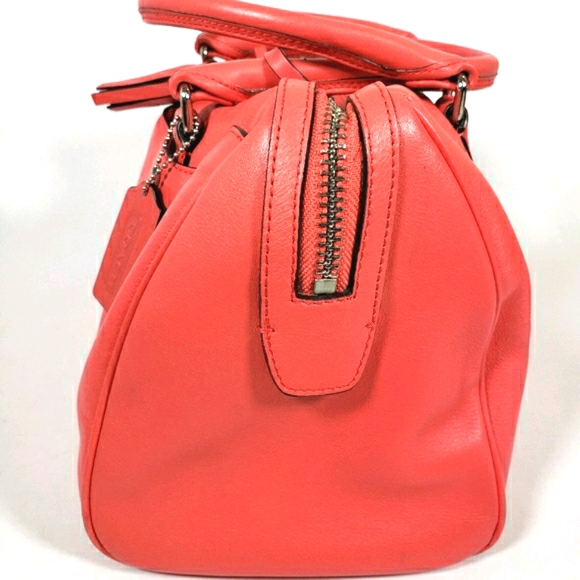 Coach Coral Bowler Hand Bag With Dust Bag - Picture 9 of 16